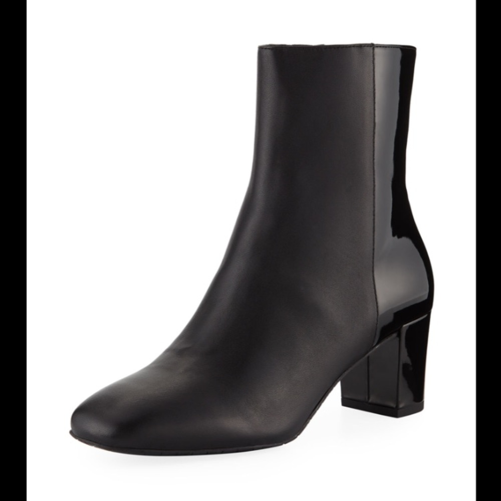 Donald J Pliner Jia Leather Patent Boot Bootie